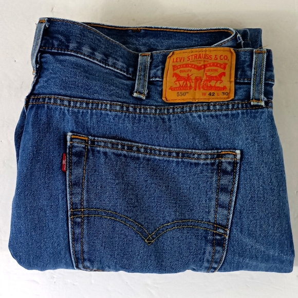 Levi's Other - Levi's 550 Blue Jeans Men's Size 42 X 30 Relaxed Fit Medium Wash Denim - 42 X 29
